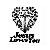 Tampons Encreurs Jésus t'aime Retro Vert Anglais Ivy (Impression)