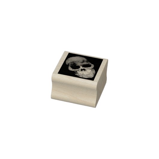 Tampons Encreurs Jeu d'Halloween du crâne doré (Tampon)