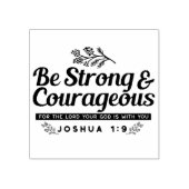 Tampons Encreurs Jo 1:9 Conception du Verset biblique -Soyez fort e (Impression)