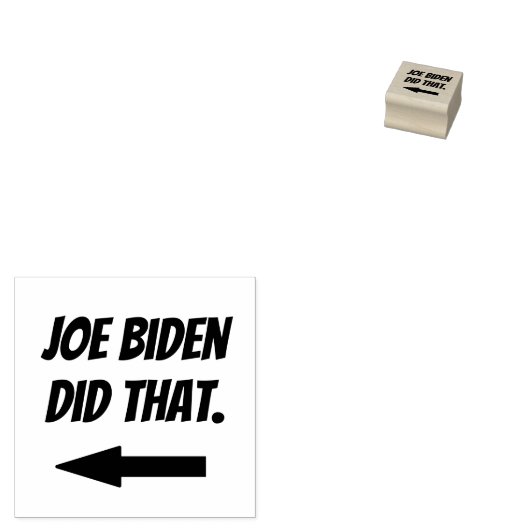 Tampons Encreurs Joe Biden A Fait Ce Timbre En Caoutchouc (Tamponné)