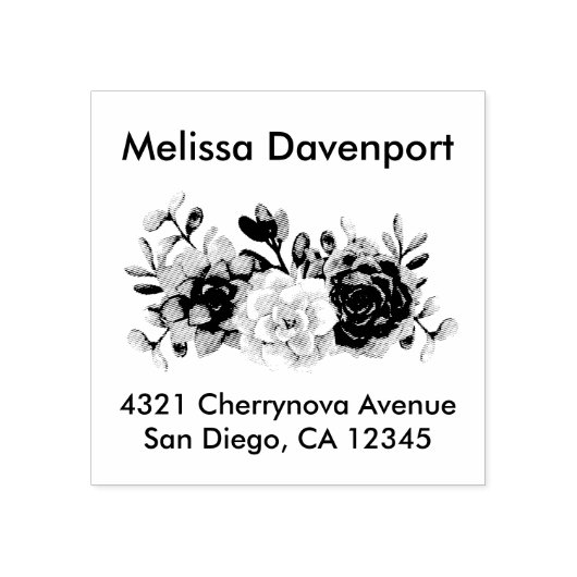 Tampons Encreurs Joli Bouquet Floral (Impression)