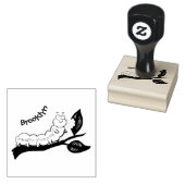 Tampons Encreurs Joli dessin animé de chenille verte mignonne (Tamponné)