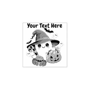 Tampons Encreurs Joli fantôme de Halloween de style Kawaii