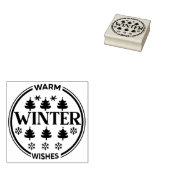 Tampons Encreurs Joli hiver chaud souhaits Noël (Tamponné)