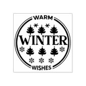 Tampons Encreurs Joli hiver chaud souhaits Noël (Impression)