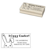 Tampons Encreurs Joli lapin de Pâques Nom Adresse (Tamponné)