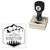 Tampons Encreurs Joli Noël Sant Claus Retour (Tamponné)