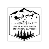 Tampons Encreurs Joli Noël Sant Claus Retour (Impression)