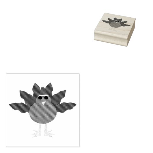 Tampons Encreurs Joli Noël Turquie Timbre d'art en bois (Tamponné)