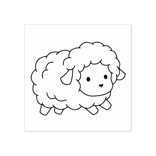 Tampons Encreurs Joli petit agneau mouton Couleur moi (Impression)