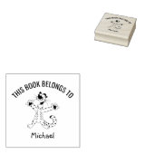 Tampons Encreurs Joli Tigre Drôle Ce livre appartient à Nom (Tamponné)