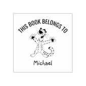 Tampons Encreurs Joli Tigre Drôle Ce livre appartient à Nom (Impression)