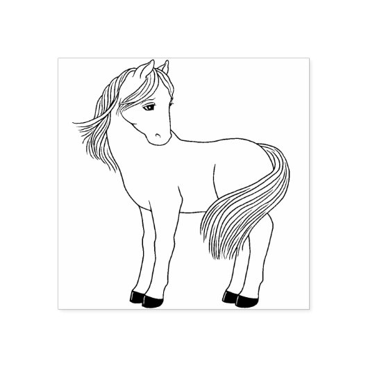 Tampons Encreurs Joli Timbre en caoutchouc de cheval (Impression)