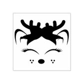 Tampons Encreurs Joli visage de rennes de Noël (Impression)