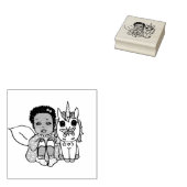 Tampons Encreurs Jolie fée avec licorne (Tamponné)