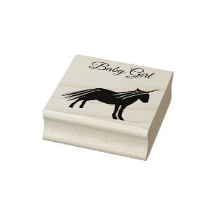 Tampons Encreurs Jolie fille rose bébé Unicorn Genre Révéler Person