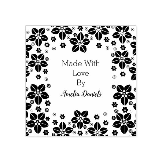 Tampons Encreurs Jolie Fleur Orientale Fabriquée avec amour (Impression)