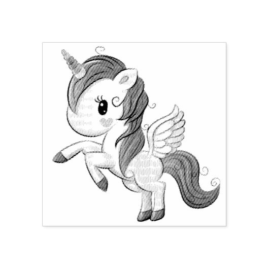 Tampons Encreurs Jolie Licorne (Impression)