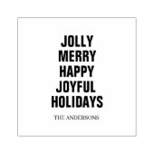 Tampons Encreurs Jolly Merry Happy Joyful Holidays Family (Impression)