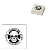 Tampons Encreurs Jolly roger, os croisés et crâne, noeud céleste (Tamponné)