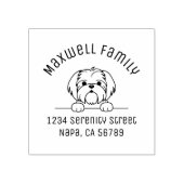 Tampons Encreurs Jote Petit Chien Shih Tzu Arch Adresse (Impression)