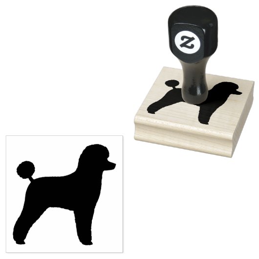 Tampons Encreurs Jouet Poodle Chien race Silhouette (Tamponné)