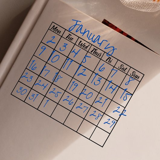 Tampons Encreurs Journal des puces du modèle du mois vide