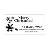 Tampons Encreurs Joyeuse adresse de retour de Noël (Impression)