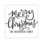 Tampons Encreurs Joyeuse carte de nom de famille de Noël et fixe (Impression)