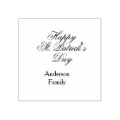 Tampons Encreurs Joyeuse Saint-Patrick famille nom vert minimal (Impression)