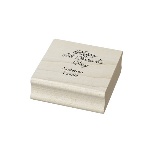Tampons Encreurs Joyeuse Saint-Patrick famille nom vert minimal (Tampon)