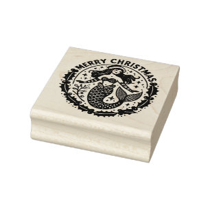 Tampons Encreurs Joyeuse sirène de Noël