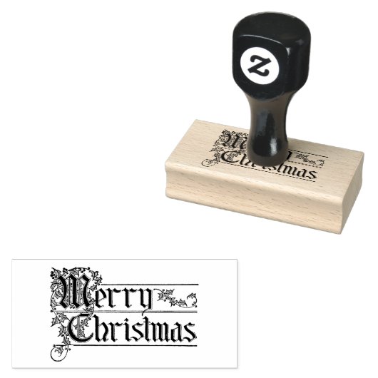 Tampons Encreurs Joyeuse typographie de Noël (Tamponné)