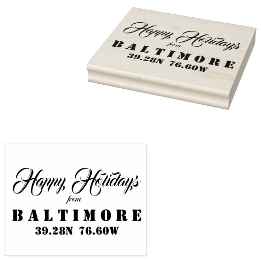 Tampons Encreurs Joyeuses fêtes de Baltimore (Tamponné)