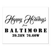 Tampons Encreurs Joyeuses fêtes de Baltimore (Impression)