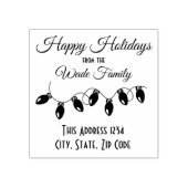 Tampons Encreurs Joyeuses Fêtes Nom de famille Lumières (Impression)