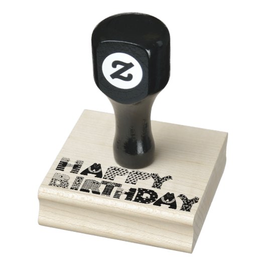Tampons Encreurs Joyeuses lettres d'animaux d'anniversaire (Tampon)