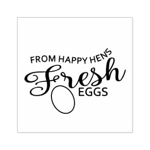 Tampons Encreurs Joyeuses poules Timbre de carton d'oeuf