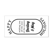 Tampons Encreurs Joyeuses vacances Lozenge Logo Style Bold Script (Impression)