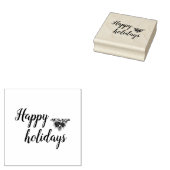 Tampons Encreurs Joyeuses vacances simple script élégant (Tamponné)