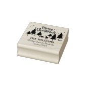 Tampons Encreurs Joyeux animaux de la forêt de Noël, cerfs et arbre (Tampon)
