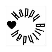 Tampons Encreurs Joyeux anniversaire avec coeur (Impression)