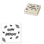Tampons Encreurs Joyeux Anniversaire Beach Party Seashells Timbre e (Tamponné)