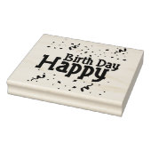 Tampons Encreurs Joyeux Anniversaire Confetti Timbre en caoutchouc (Tampon)