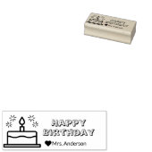 Tampons Encreurs Joyeux anniversaire de l'enseignant à la mignonne (Tamponné)