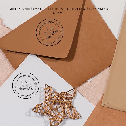 Tampons Encreurs Joyeux arbres de Noël