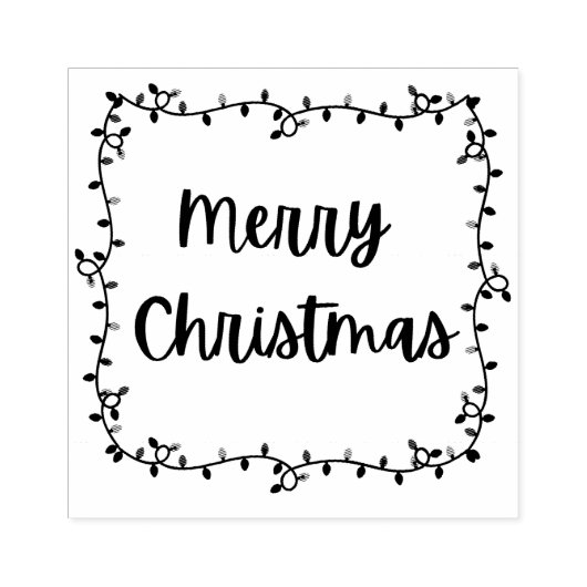 Tampons Encreurs Joyeux feux de Noël Timbre d'art en bois (Impression)