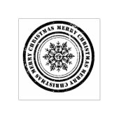 Tampons Encreurs Joyeux flocon de neige de Noël (Impression)