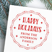 Tampons Encreurs Joyeux jours fériés police point frontière rouge