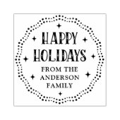 Tampons Encreurs Joyeux jours fériés police point frontière rouge (Impression)